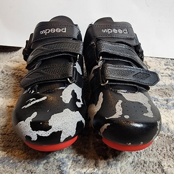 Speed Black Camo Cycling Shoes Unisex Size EU 39 New - Picture 15 of 16